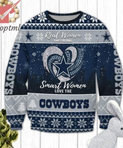 Dallas Cowboys Smart Women Love The Cowboys Ugly Christmas Sweater