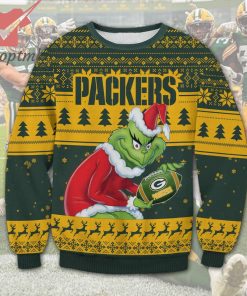 Green Bay Packers NFL Grinch Ugly Christmas Sweater