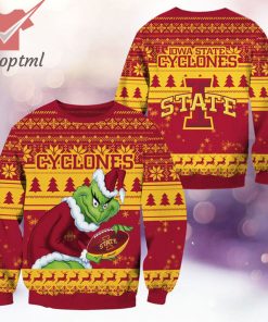 Iowa State Cyclones NCAA Grinch Ugly Christmas Sweater