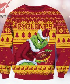 Iowa State Cyclones NCAA Grinch Ugly Christmas Sweater