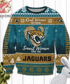 Jacksonville Jaguars Smart Women Love The Jaguars Ugly Christmas Sweater