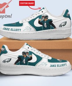 Jake Elliott Philadelphia Eagles NFL Custom Name Nike Air Force Shoes