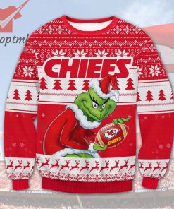 Kansas City Chiefs NFL Grinch Ugly Christmas Sweater