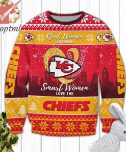 Kansas City Chiefs Smart Women Love The Chiefs Ugly Christmas Sweater