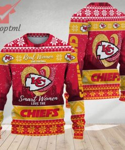 Kansas City Chiefs Smart Women Love The Chiefs Ugly Christmas Sweater