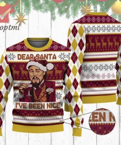 Leonardo DiCaprio Dear Santa Hat Laughing Meme Ugly Christmas Sweater