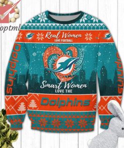 Miami Dolphins NFL Logo Ugly Christmas Sweater