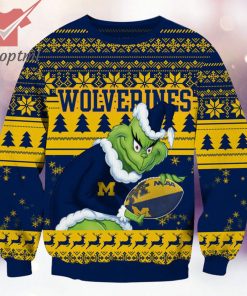 Michigan Wolverines NCAA Grinch Ugly Christmas Sweater