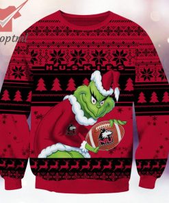 NC State Wolfpack NCAA Grinch Ugly Christmas Sweater