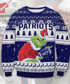 New England Patriots NFL Grinch Ugly Christmas Sweater