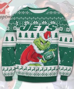 New York Jets NFL Grinch Ugly Christmas Sweater