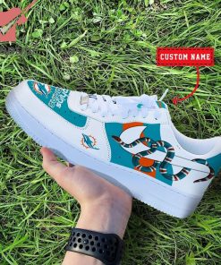 NFL Miami Dolphins Nike x Gucci Custom Nike Air Force Sneakers