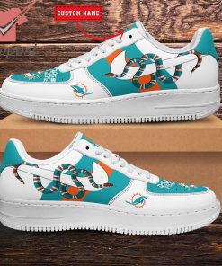 NFL Miami Dolphins Nike x Gucci Custom Nike Air Force Sneakers