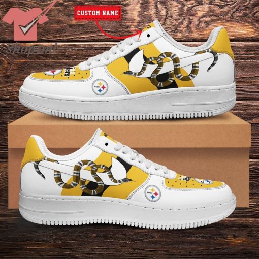 NFL Pittsburgh Steelers Nike x Gucci Custom Nike Air Force Sneakers