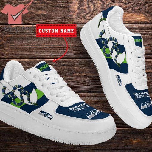 NFL Seattle Seahawks Nike x Gucci Custom Nike Air Force Sneakers