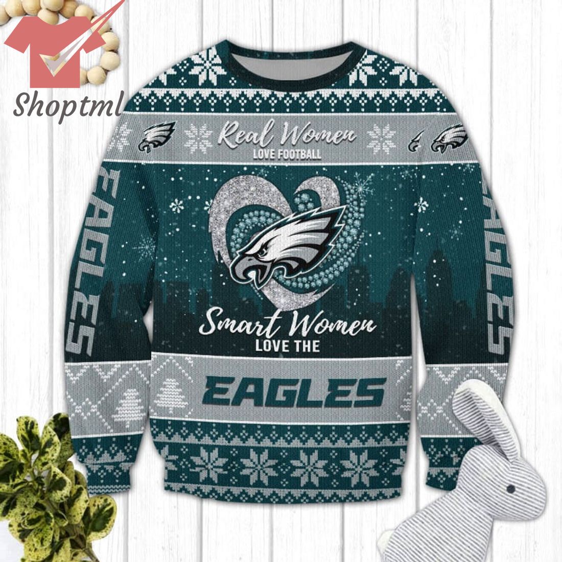Philadelphia Eagles NFL Logo Ugly Christmas Sweater