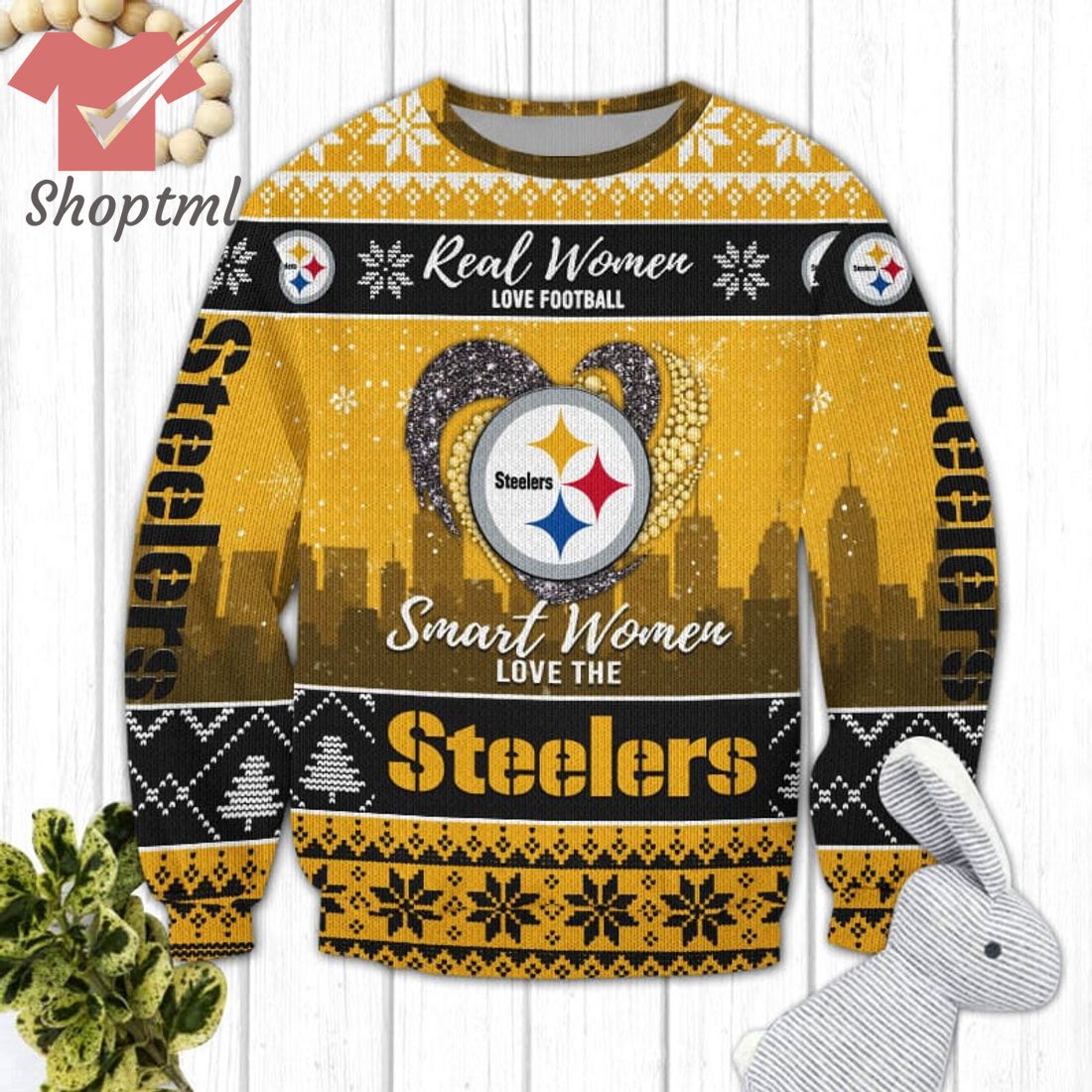 Pittsburgh Steelers NFL Logo Ugly Christmas Sweater