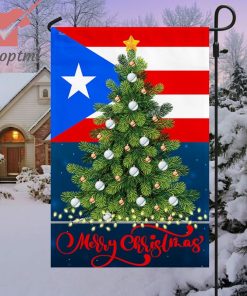 Puerto Rico Merry Christmas Flag
