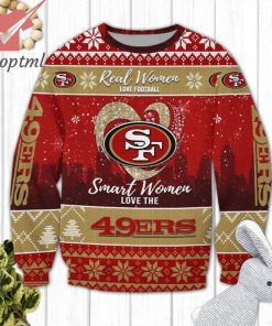 San Francisco 49ers Smart Women Love The 49ers Ugly Christmas Sweater