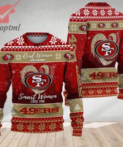 San Francisco 49ers Smart Women Love The 49ers Ugly Christmas Sweater