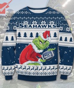 Seattle Seahawks NFL Grinch Ugly Christmas Sweater