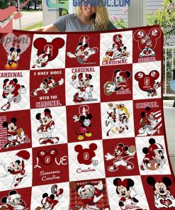 Stanford Cardinal NCAA Mickey Fleece Blanket