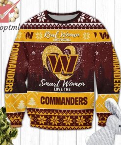 Washington Commanders NFL Logo Ugly Christmas Sweater
