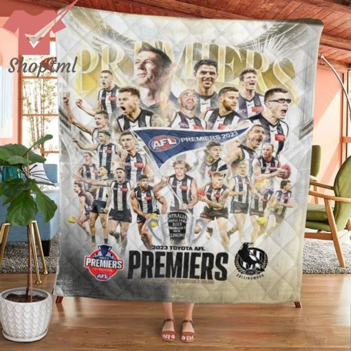 2023 AFL Premiers Collingwood FC Quilt Blanket