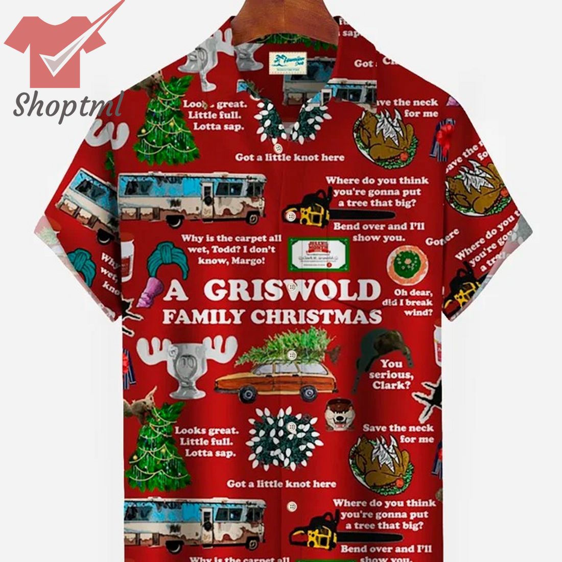 A Griswold Family Christmas Red Hawaiian Shirt