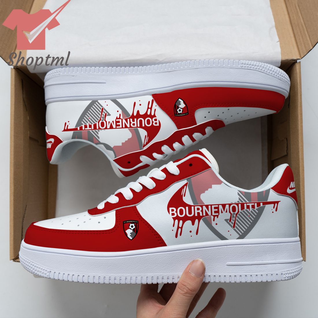 AFC Bournemouth Custom Nike Air Force Sneakers