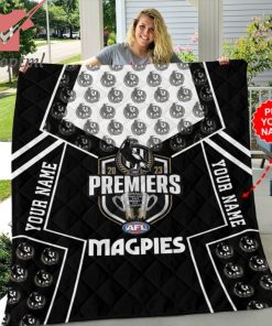 AFL Premiers Collingwood FC 2023 Personalized Quilt Blanket