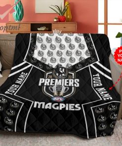 afl premiers collingwood fc 2023 personalized quilt blanket 3 uyiyC