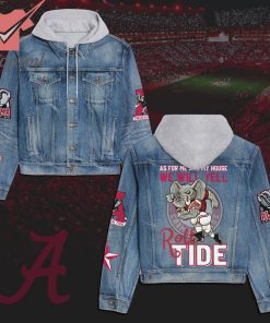 Alabama Crimson Tide As We Will Yell Roll Hooded Denim Jacket