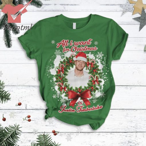 All i want for christmas is Justin Timberlake christmas pajamas set