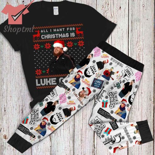 All I Want For Christmas is Luke Comb Pajamas Set