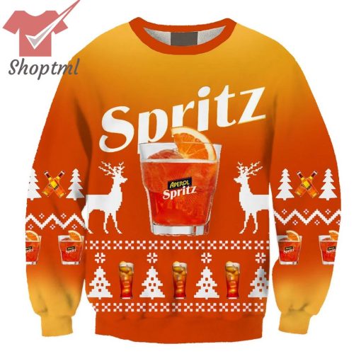Aperol Spritz Ugly Christmas Sweatshirt