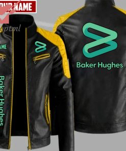 Baker Hughes Custom Name Leather Jacket
