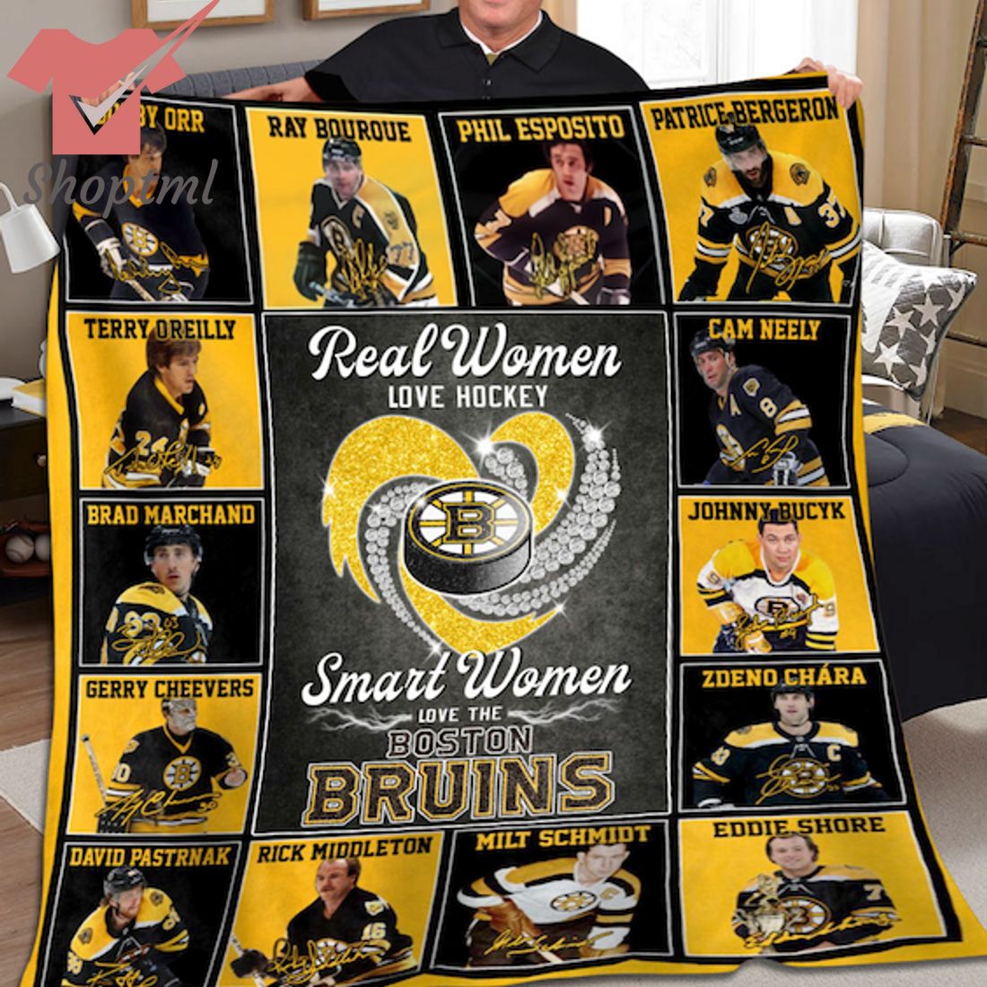 Boston Bruins Legends Fleece Blanket
