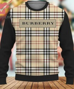 Burberry Caro Pattern Luxury Brand 2023 Ugly Christmas Sweater