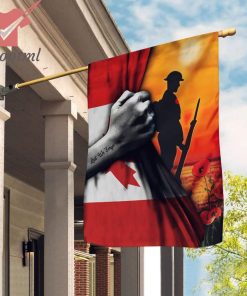 Canada Vetera Lest We Forget Flag