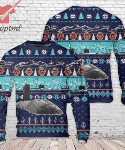Canadian Navy HMCS Victoria Submarine Ugly Christmas Sweater