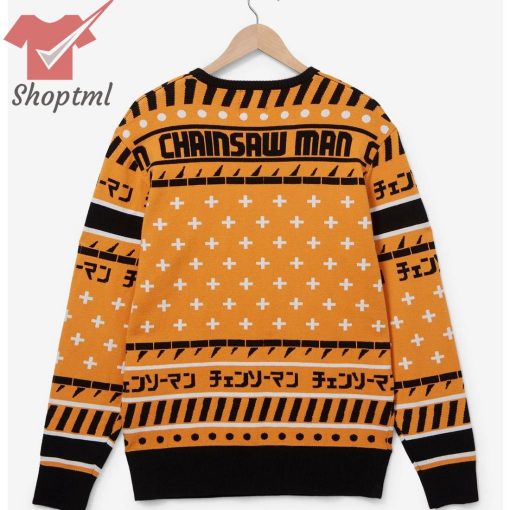 Chainsaw Man Chibi Pochita Holiday Sweater