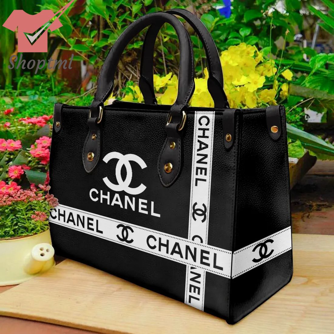 Chanel All Black Luxury Women Leather Handbag