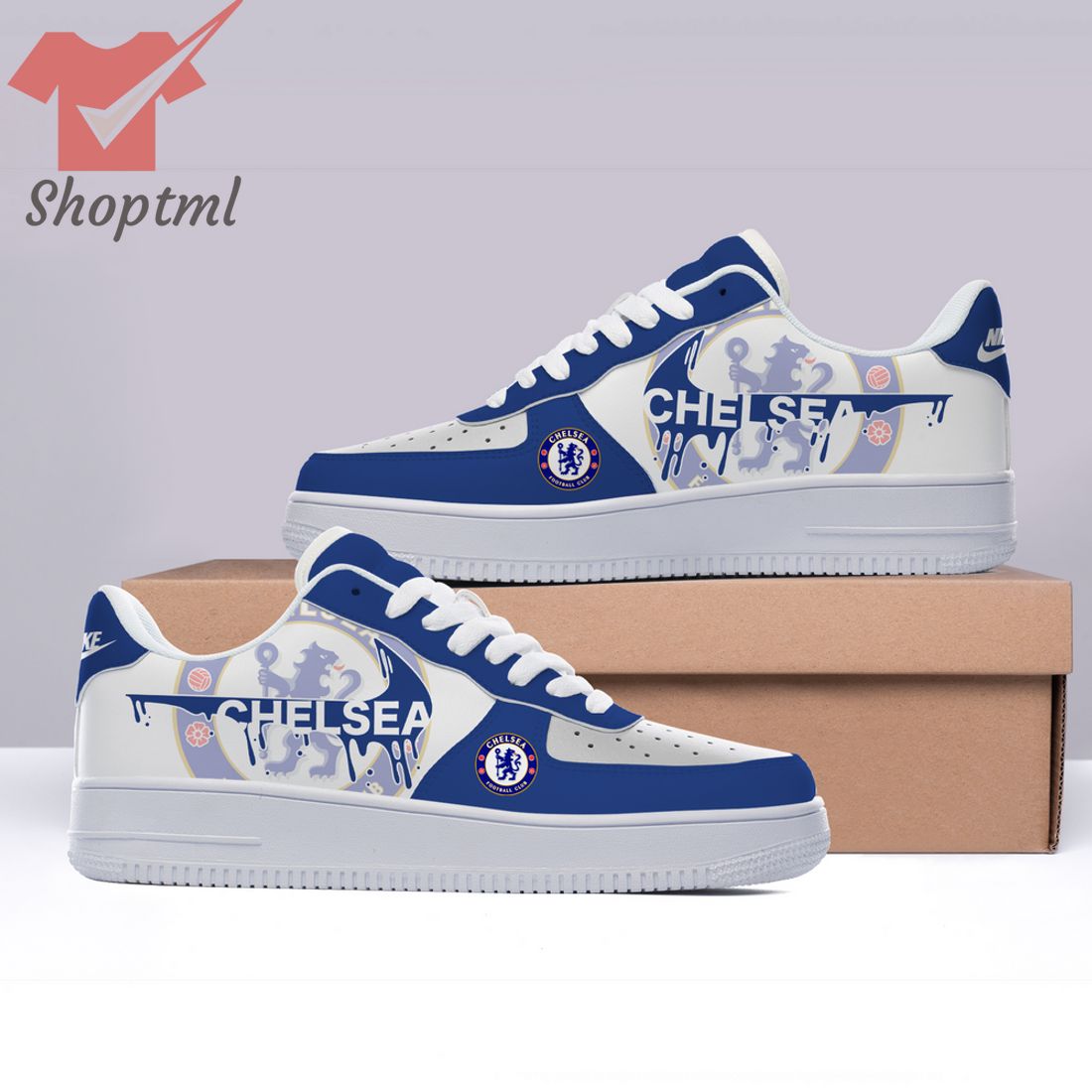 Chelsea FC Custom Nike Air Force Sneakers