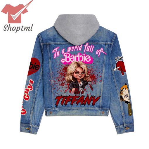 Chucky Im A World Full Of Barbie Be A Tiffany Hooded Denim Jacket