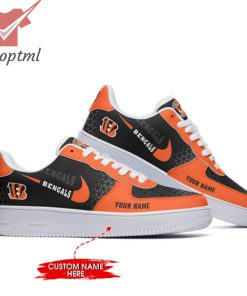 Cincinnati Bengals NFL Personalized Name Nike Air Force 1 Sneakers Ver 1