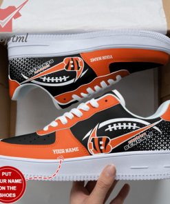 Cincinnati Bengals NFL Personalized Name Nike Air Force 1 Sneakers Ver 2