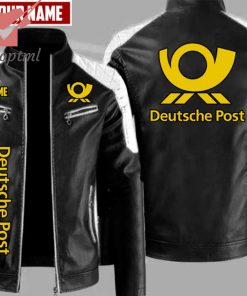 Deutsche Post Custom Name Leather Jacket