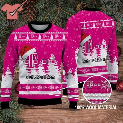 Deutsche Telekom Santa Hat Ugly Christmas Sweater