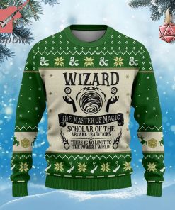 Dungeons and Dragons Wizard The Master Of Magic Ugly Christmas Sweater
